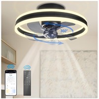 AFSEMOS 360° Oscillating Low Profile Ceiling Fan