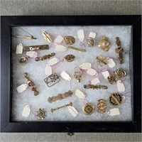 Collection of 1930's Era Costume Jewelry Pins