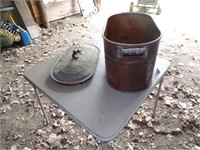 Copper boiler with lid