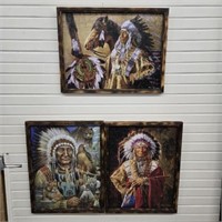 Framed Jigsaw Puzzles of Indian Chiefs - Chief