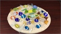 Large selection of Murano style art glass candies