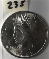 1922 Peace Silver Dollar