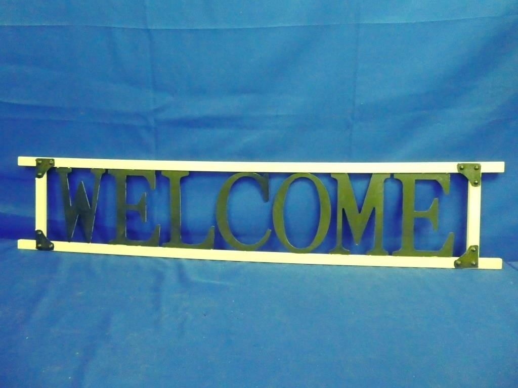 Metal Wall Mount Welcome Sign 48"