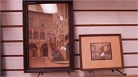 Two framed pieces including a small Wallace