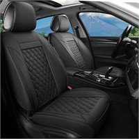$136 Car Seat Covers Leather Black