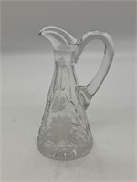 6" Tall Vintage Etched Cruet