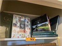 ASSORTED GOLFING BOOKS