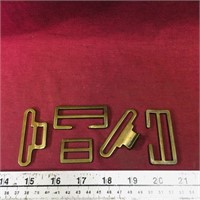 Brass Belt & Suspender Clasps (Vintage)