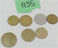 Qty of 7 Coins of Cyprus and Italy