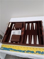 Small backgammon game board