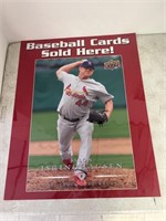 Baseball Cards Sold Here Poster Laminated