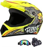 Senhill Motocross Helmet Lg  Yellow