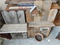 2 Rustic Outdoor Shelves