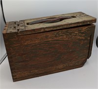 WW1 Oak & Brass Machine Gun Belt Box