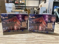 1000 PIECE JIGSAW PIZZLE, 2 PACK, See Pictures