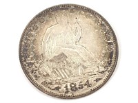 1854-O Seated Half Dollar,  Arrows