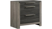 Carter Collection 3 Drawer Nightstand