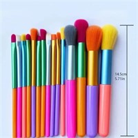 5 PCs Rainbow Color High Quality Makeup Brush Set