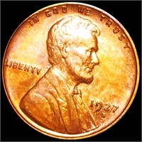 1927-S Lincoln Wheat Penny CHOICE BU RED