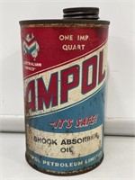 Ampol Chevron 1 Quart Tin