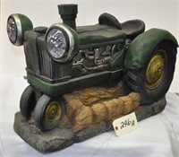Tractor water fountain, 26" x 17"