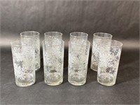 Eight Winter Themed Glasses