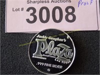 Proof .999 fine silver casino coin Las Vegas