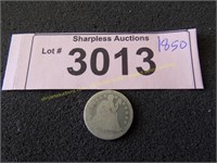 1850 Liberty Seated silver dime