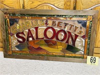 Stained Glass Bar Sign