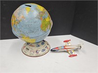Vintage Airlaine Bank & Airplane See Cond.