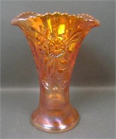 Eda Marigold Floral & Sunburst Tr Cornered Vase