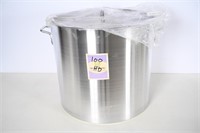 100 Qt Aluminum Stock Pot/ Lid - New