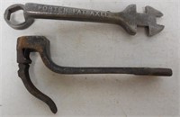 lot of 2 wrenches buggy nut & Porter Axle