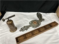 Small Brass Torch, Candle Wall Sconce & More