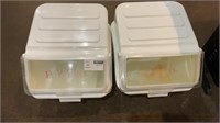 1 Lot - 2 Large Kitchen Storage Containers