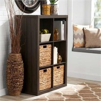 BHG 6-Cube Storage Organizer  Tobacco Oak