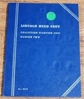 1941- LINCOLN CENT BOOK W/ APPROX 87 COINS