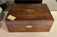 Vintage English Mahogany Storage Box