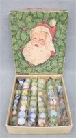 NOS Marbles (108ct) in Santa Clause Box