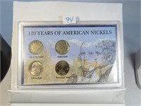 120 Years Of Nickels "V", Buffalo and, Jefferson