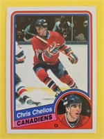 Chris Chelios 1984-85 OPC Rookie Card