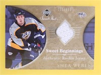 Shea Weber 2006-07 UD Sweet Shot Rookie Jersey