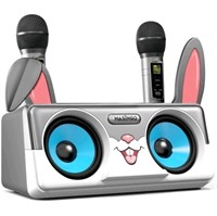 MASINGO Rabbit Karaoke Machine with 2 Wireless Blu