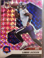 2021 Lamar Jackson Panini Prizm Cameo Pink