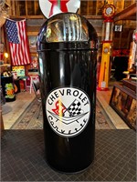 3ft Tall Metal Corvette Trash Bin