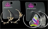 Paparazzi Butterfly Hoop Earrings