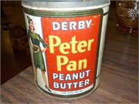 Peter Pan Advertising tin Peanut Butter 4.5"