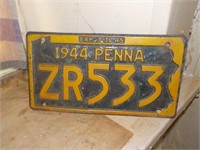 1944 License plate