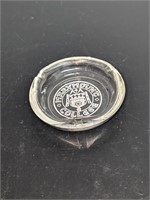 Vintage Mary Mount College Glass Ashtray