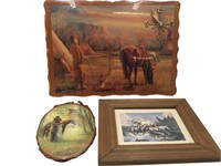 Framed Western Art Print - Native American